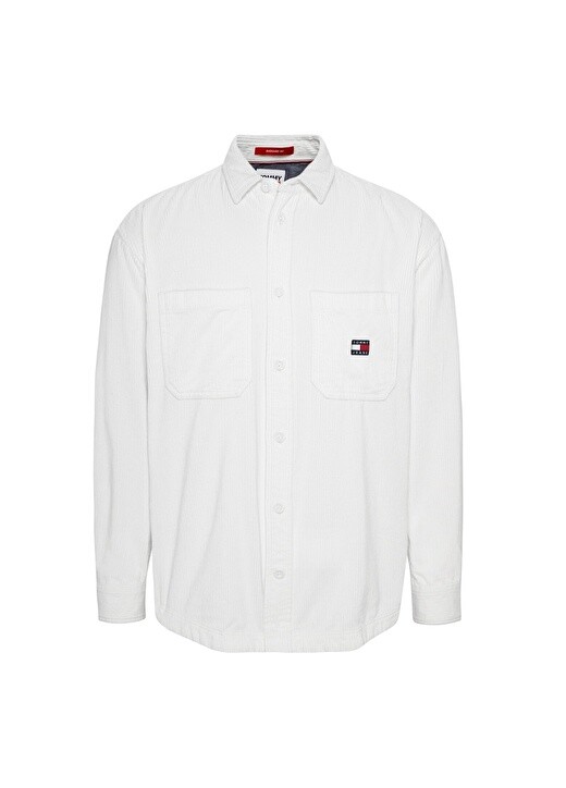 

Обычная белая однотонная мужская рубашка Tommy Jeans