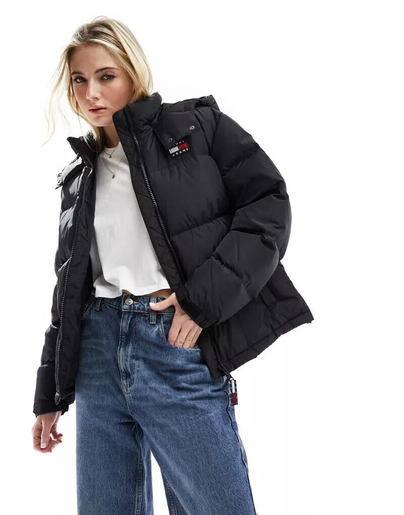 

Черная стеганая куртка Tommy Jeans Alaska