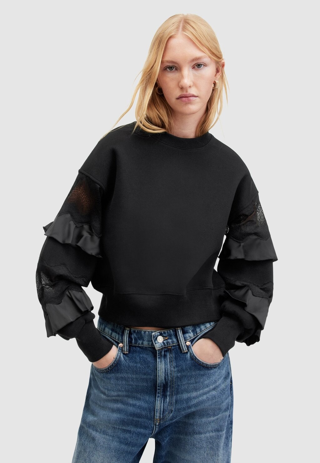 

Толстовка GRACIE SWEAT AllSaints, черный