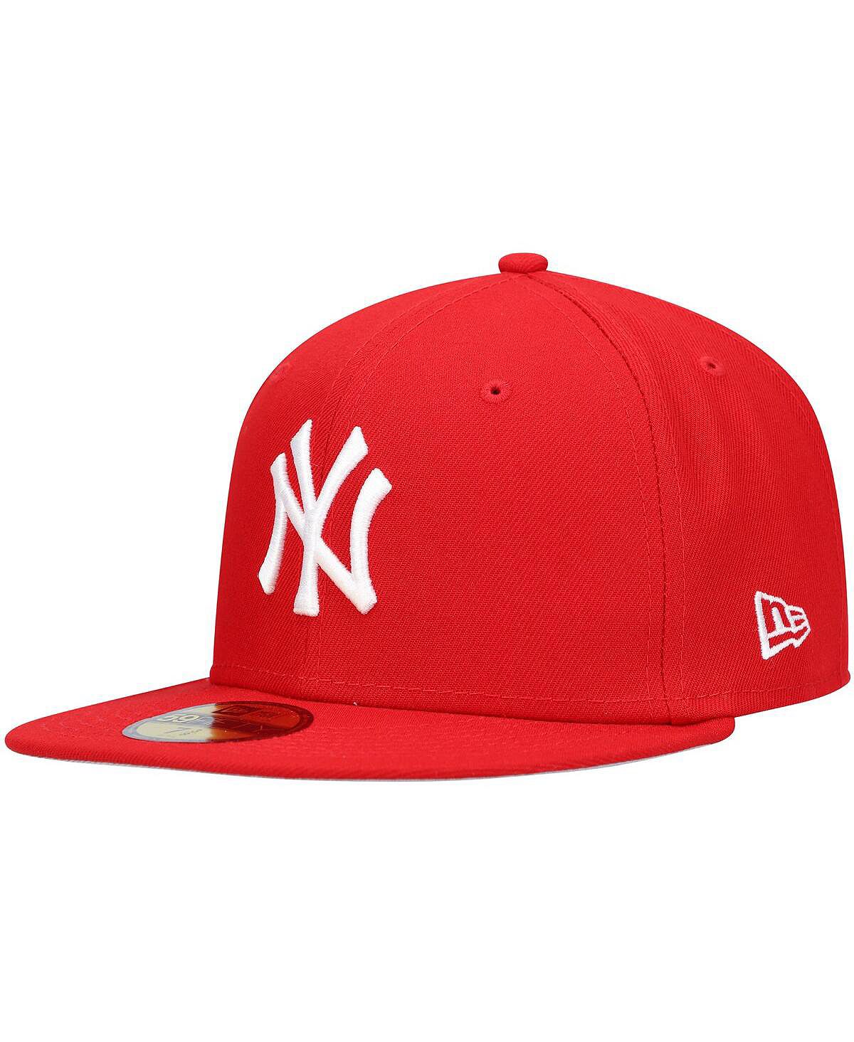 

Мужская красная приталенная шляпа с логотипом New York Yankees 59FIFTY New Era