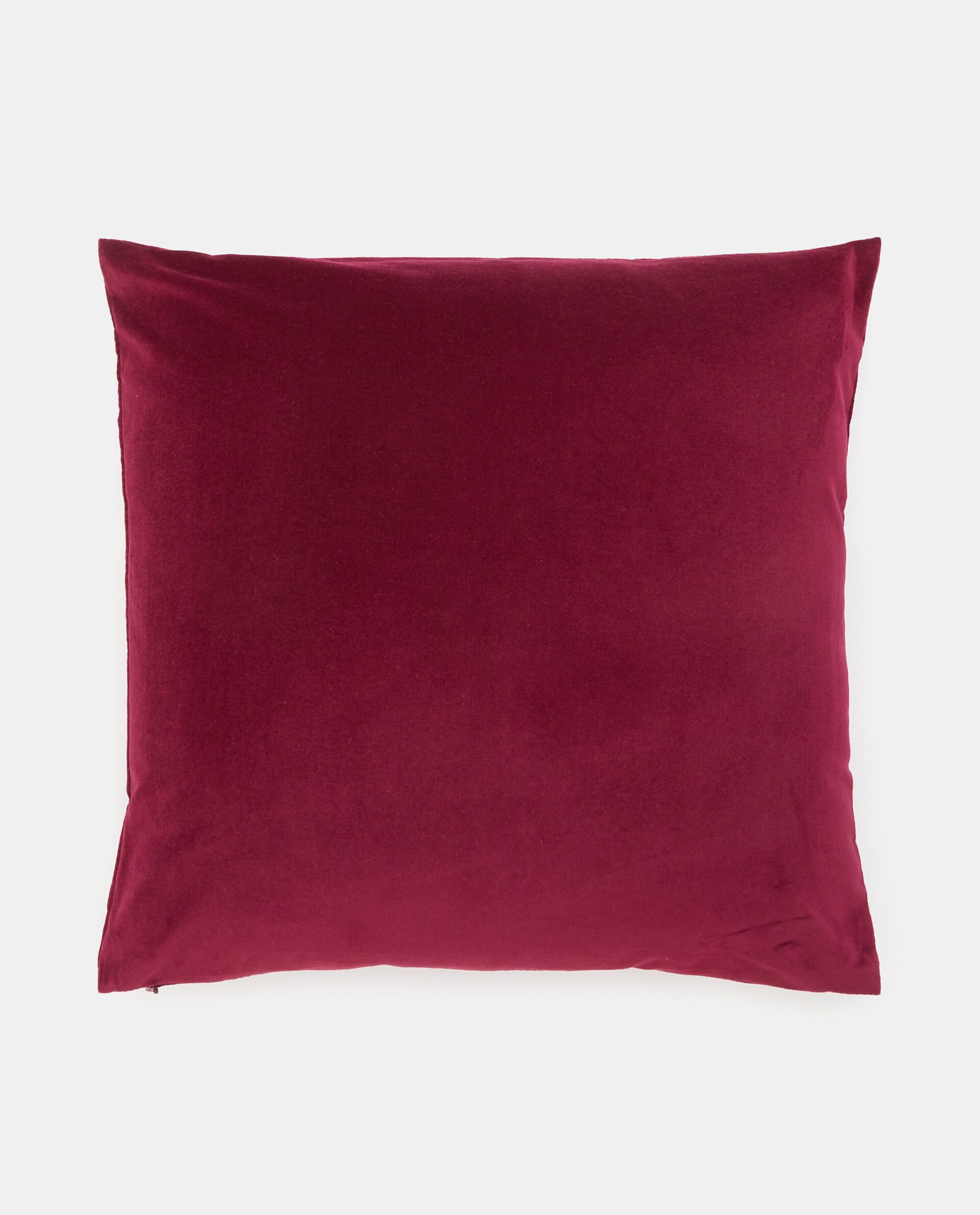 Подушка из хлопкового бархата, темно-красный подушки для малыша tkano подушка декоративная из хлопкового бархата essential 45х45