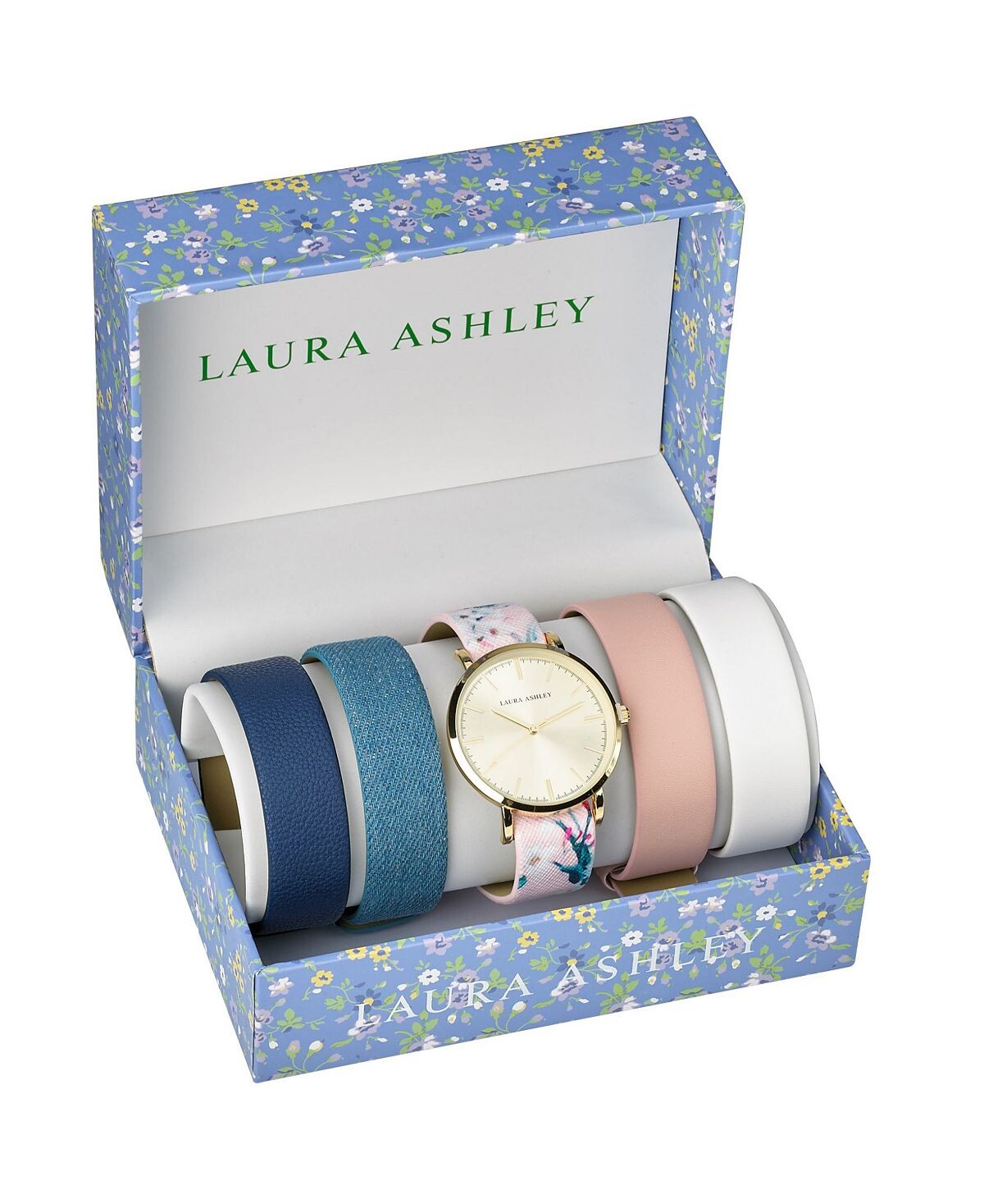 

Золотые часы со сменным изящным циферблатом и слайдером Laura Ashley, золотой