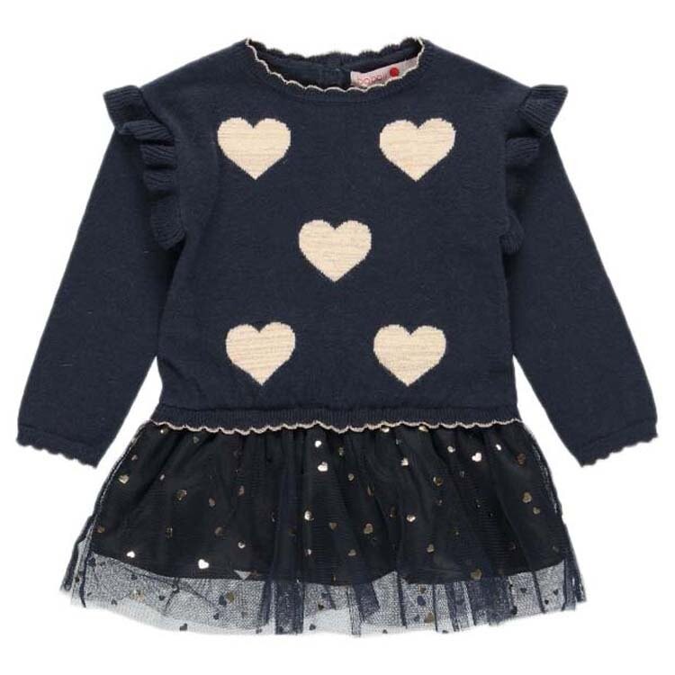 

Платье Boboli Knitwear Hearts, синий