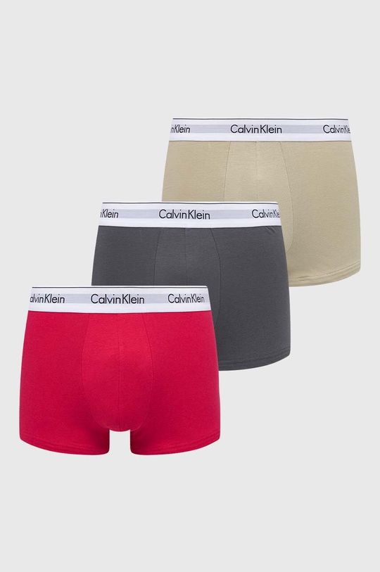 3 упаковки боксеров Calvin Klein Underwear, розовый 3 упаковки боксеров calvin klein underwear темно синий