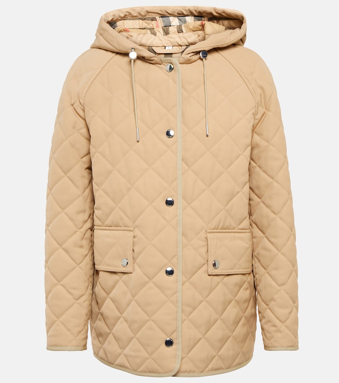 

Стеганое пальто BURBERRY, бежевый