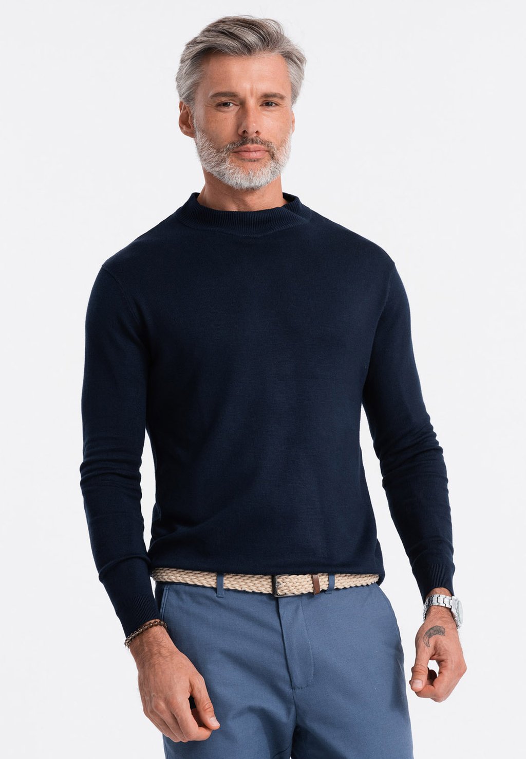 цена Вязаный свитер Ombre, цвет navy