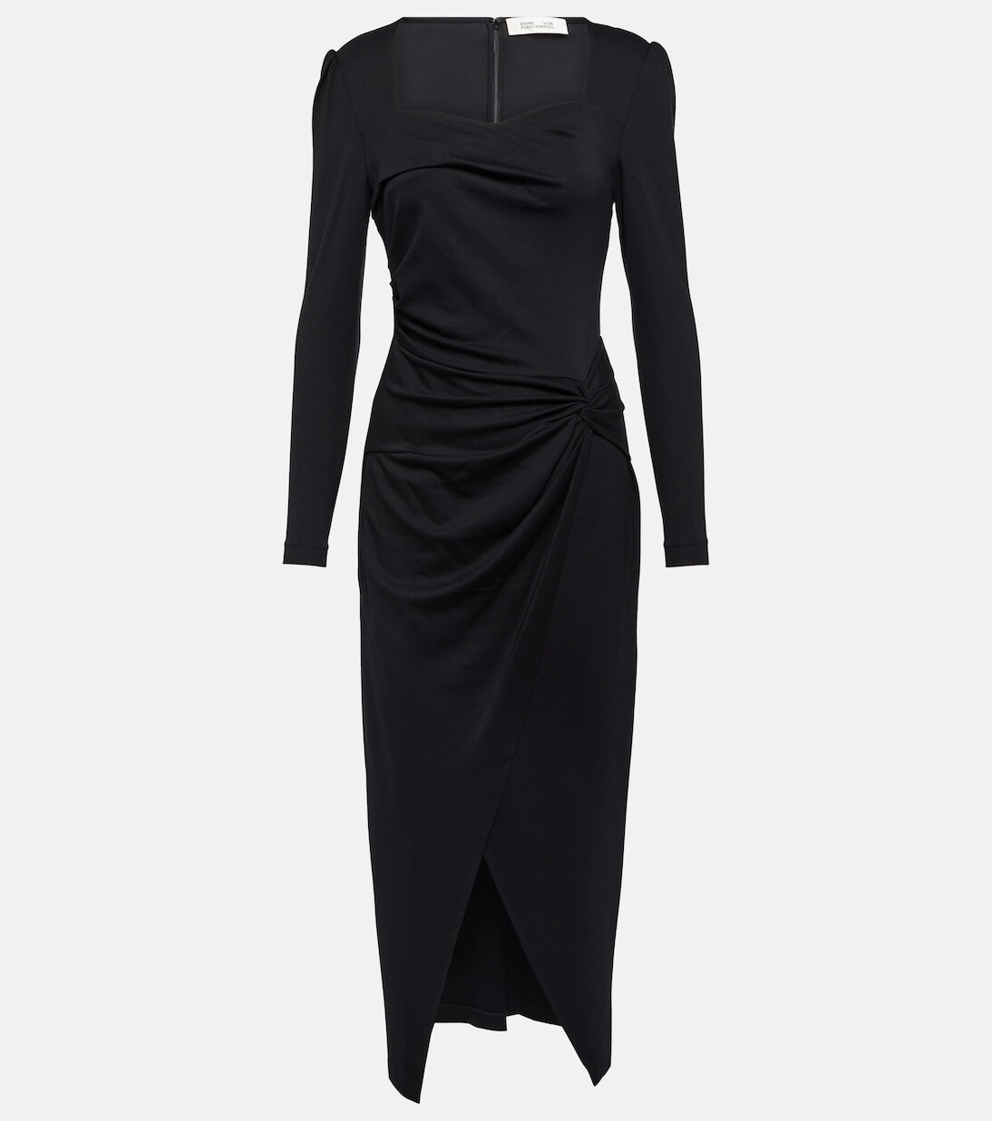 

Платье миди hughie из джерси Diane Von Furstenberg, черный