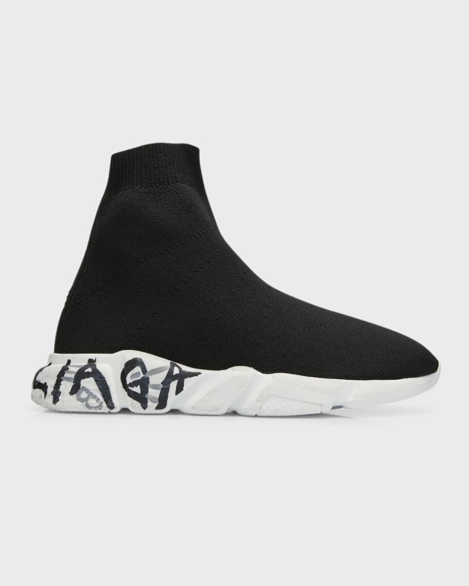 

Детские кроссовки Speed ​​Graffiti из переработанного трикотажа Balenciaga