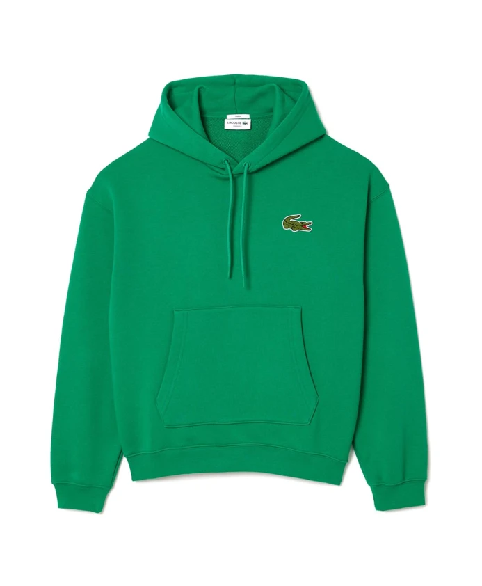 

Органическое худи с вышивкой под крокодила Lacoste, зеленый