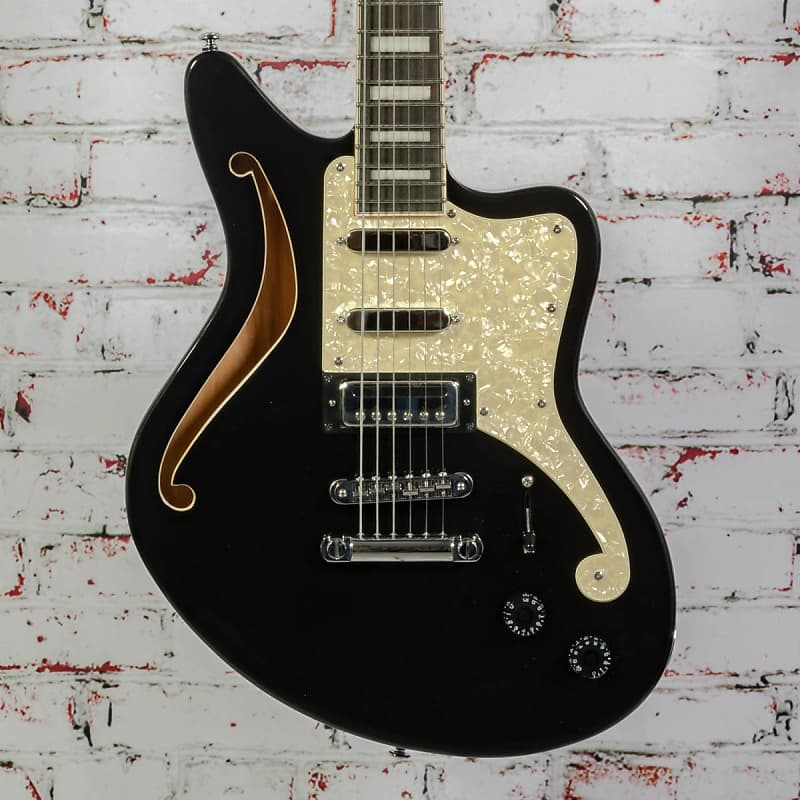 Электрогитара D'Angelico Premier Bedford SH Electric Guitar, Black Flake x4125