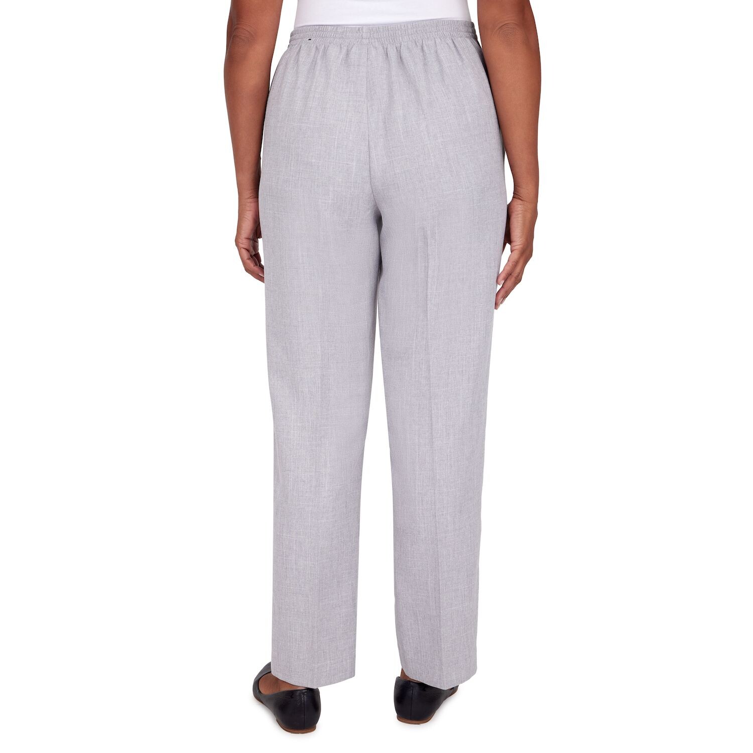 

Прямые брюки из мягкого атласа Petite Alfred Dunner Alfred Dunner, розовый