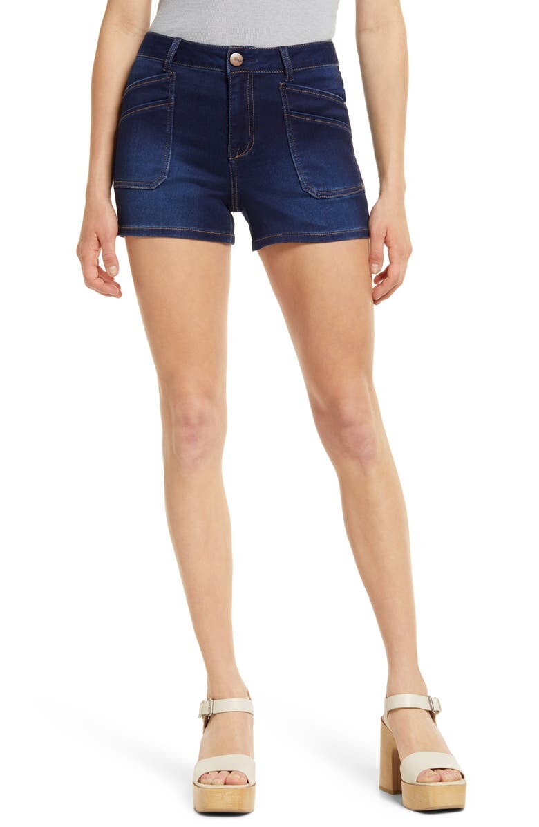 

Джинсовые шорты Butter с двумя накладными карманами 1822 DENIM