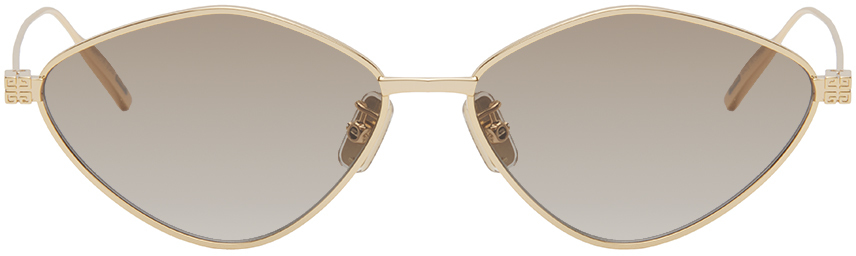 Золотые солнцезащитные очки Small Speed ​​Shiny endura Givenchy