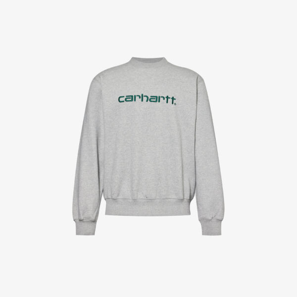 

Толстовка из смесового хлопка с вышитым логотипом Carhartt Wip, серый