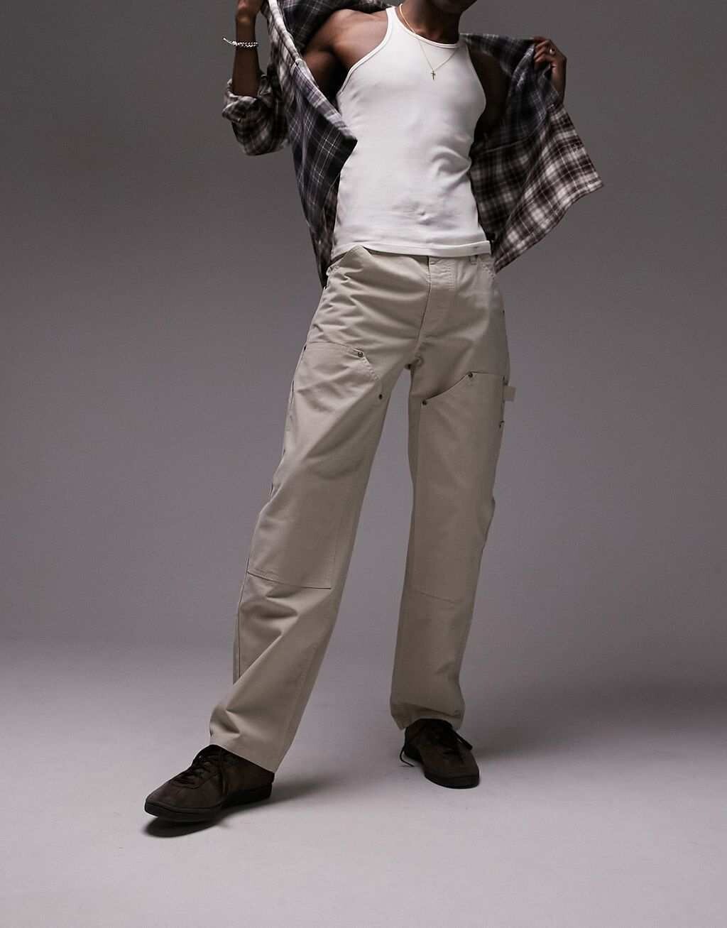 

Брюки Topman Carpenter из камня