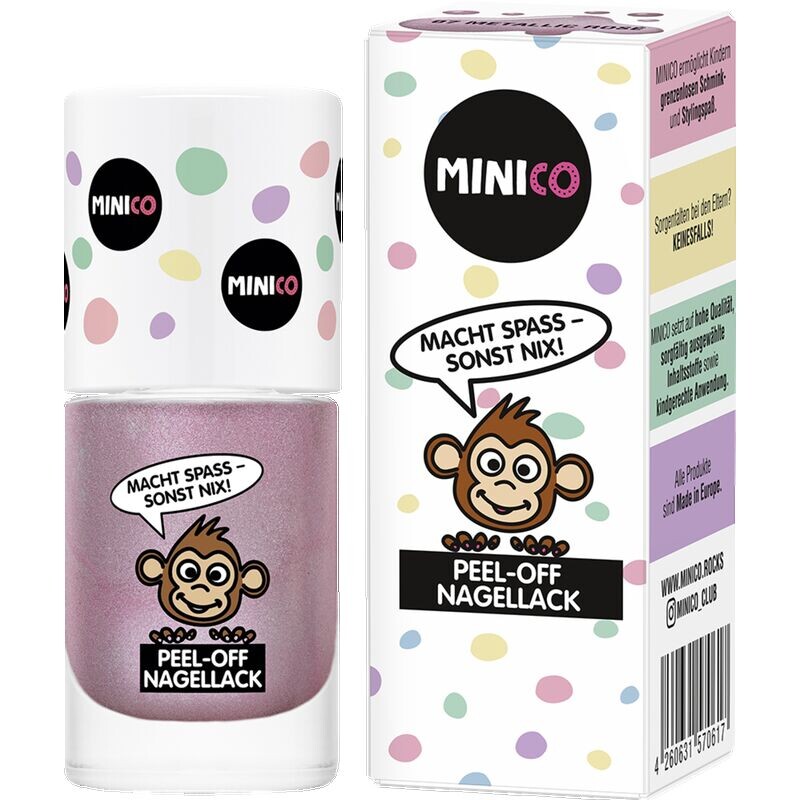 

Отслаивающийся лак для ногтей 07 Розовый металлик MINICO, 5 ml