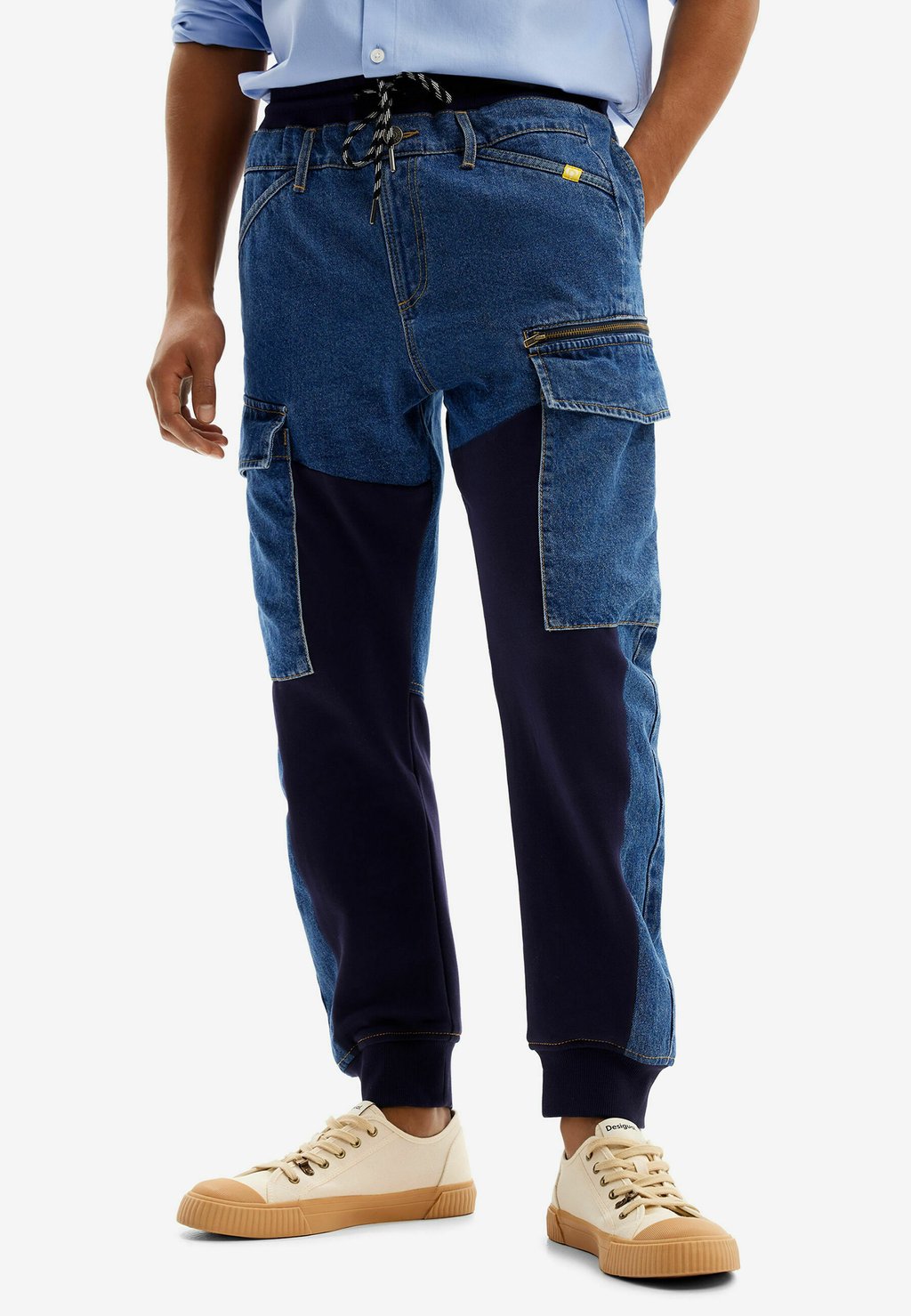 Зауженные джинсы Desigual, темно-синий
