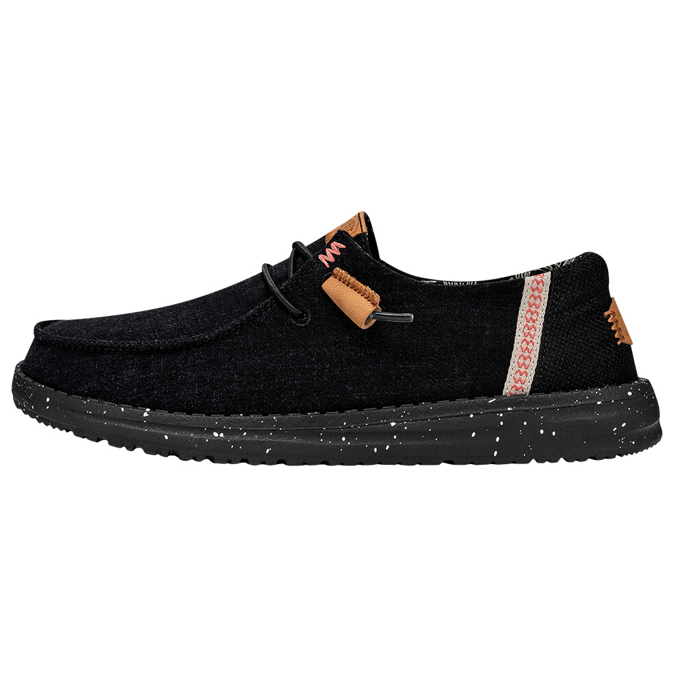

Кроссовки Heydude Women's Wendy Washed Canvas, черный