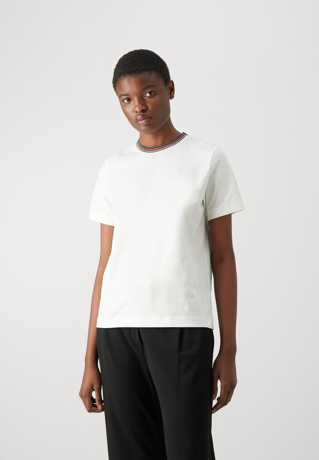 

футболка с принтом Womens Stripe Neck Paul Smith, белый