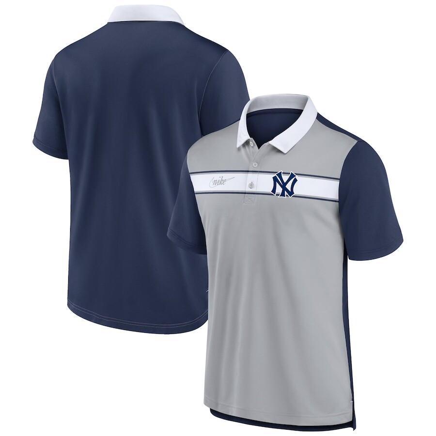 

Поло с коротким рукавом Nike New York Yankees, серый
