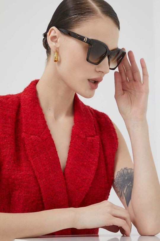 Солнцезащитные очки Furla, коричневый