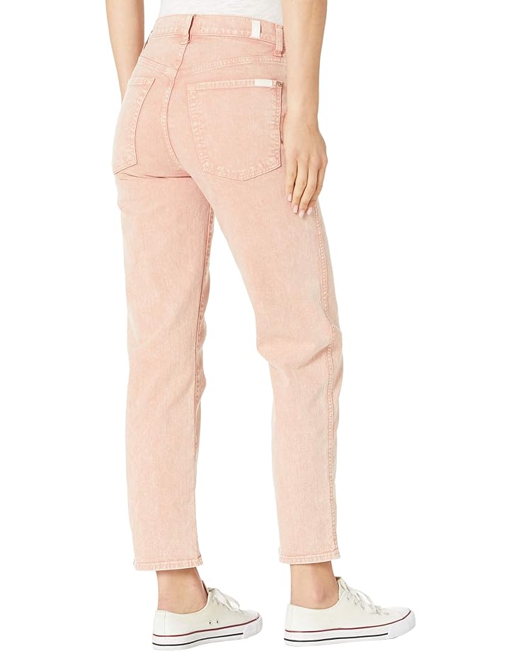 Джинсы 7 For All Mankind High-Waist Cropped Straight in Mineral Rose, цвет Mineral Rose