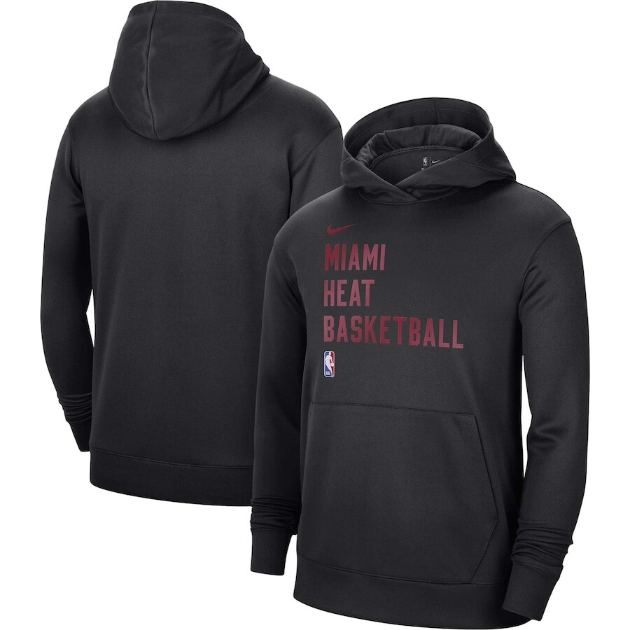 

Пуловер с капюшоном Nike Miami Heat, черный