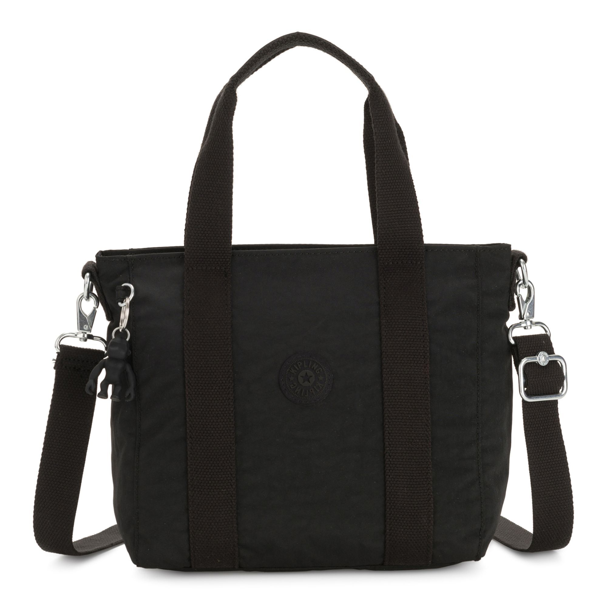 Сумка шоппер Kipling Basic Asseni Mini Handtasche 24см, черный сумка ki7149p39 asseni mini tote p39 black noir