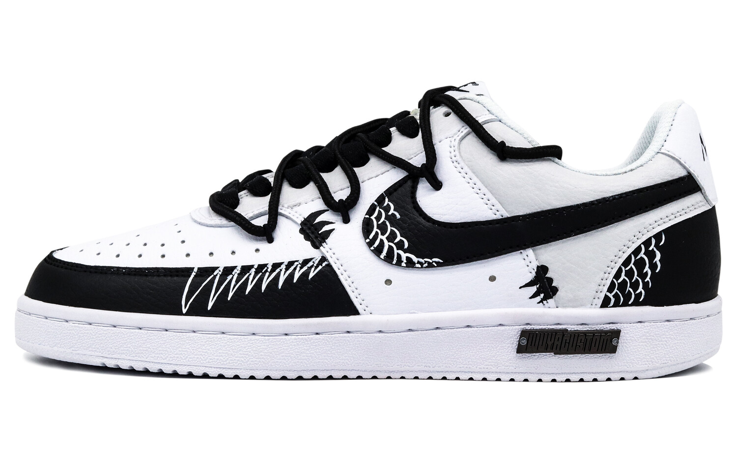 

Кроссовки Nike Court Vision 1 Skateboarding Shoes Men Low-top Black/White, черный/белый/серый