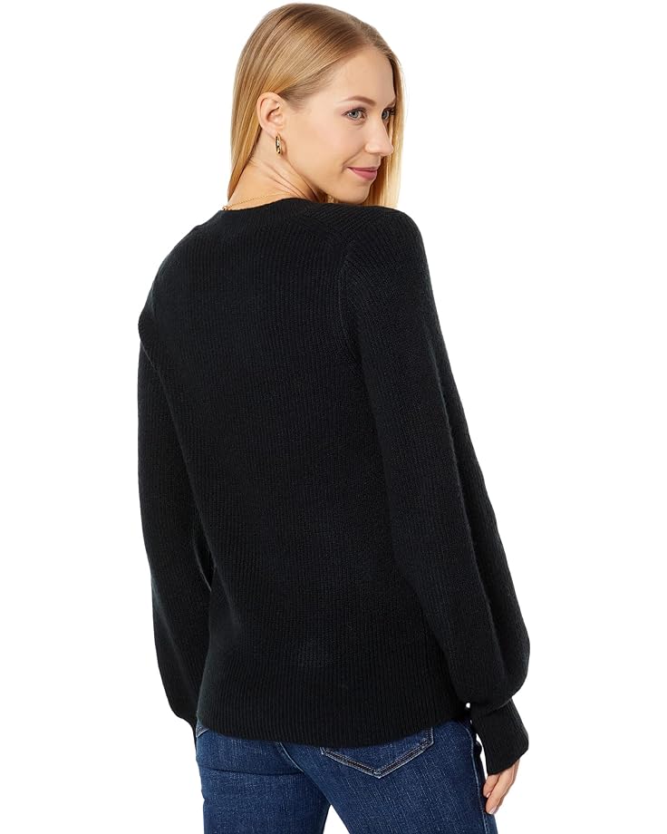 Свитер Madewell Melwood Square-Neck Pullover Sweater in Coziest Yarn, реальный черный