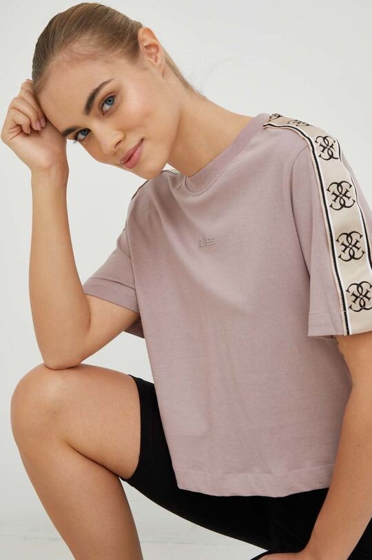 

Футболка из хлопка Guess, фиолетовый