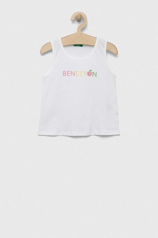 

Детский хлопковый топ United Colors of Benetton, белый