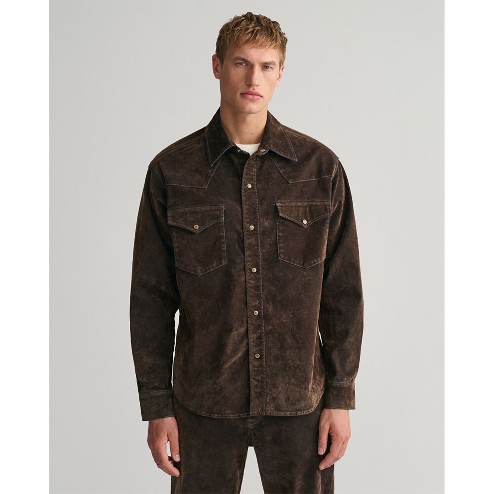 

Рубашка Gant Velvet Flock Rodeo, зеленый