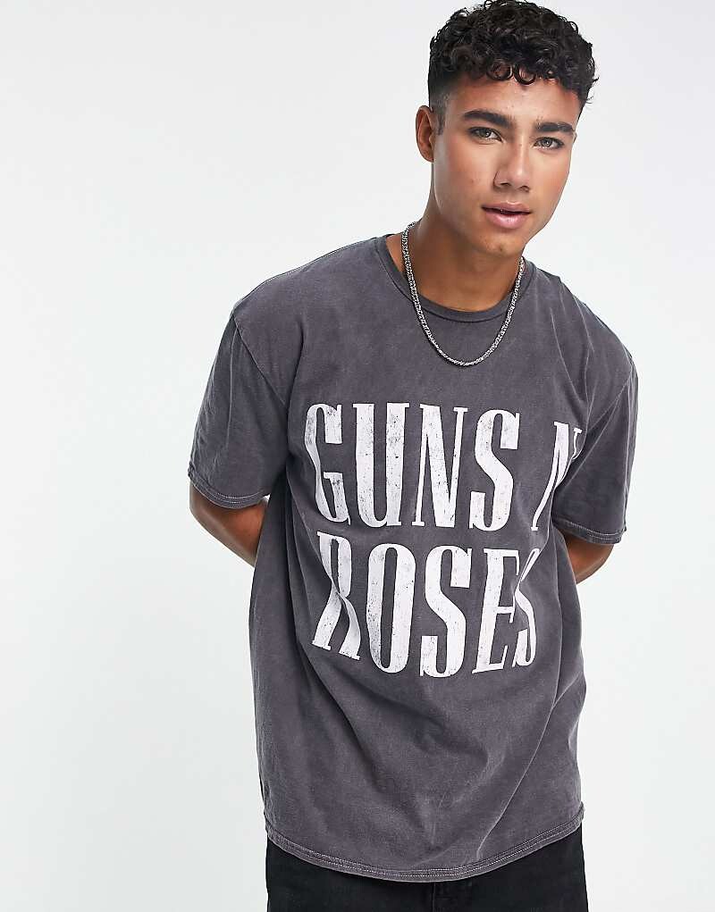 

Черная футболка New Look Guns N' Roses