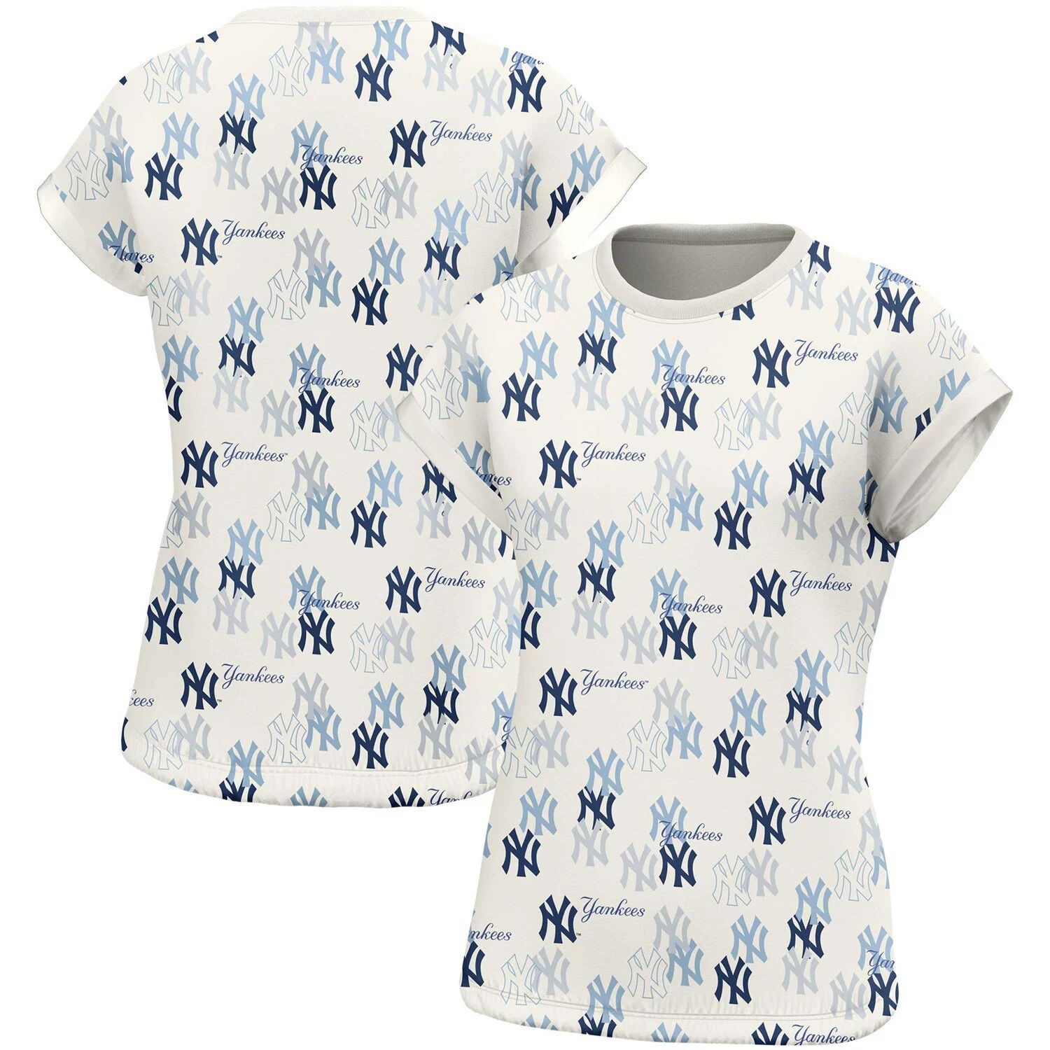 

Женская футболка Lusso White New York Yankees Madge Dolman Tri-Blend