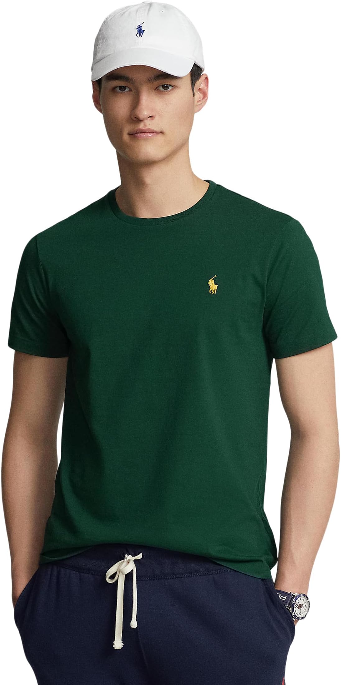 

Классическая футболка с круглым вырезом Polo Ralph Lauren, цвет Moss Agate