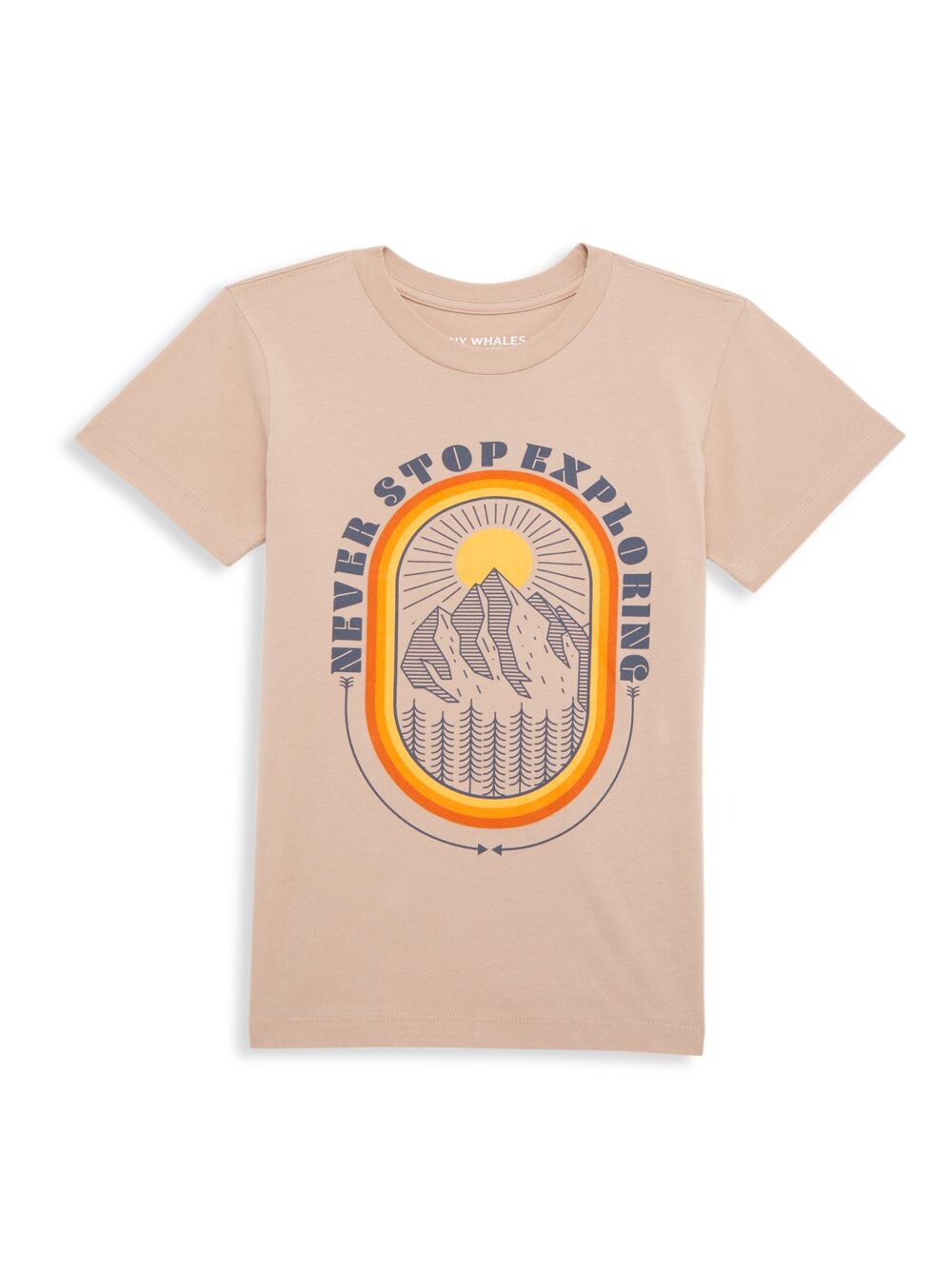 

Футболка Little Boy's & Boy's Way Out West Never Stop Exploring Tiny Whales