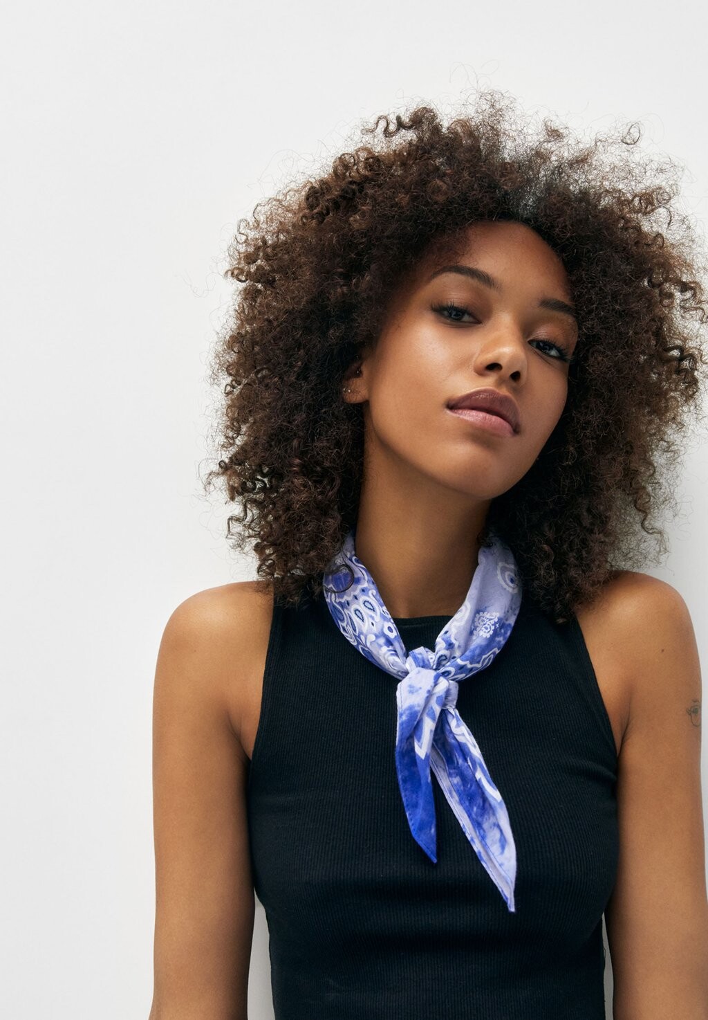 

Шарф PULL&BEAR, синий