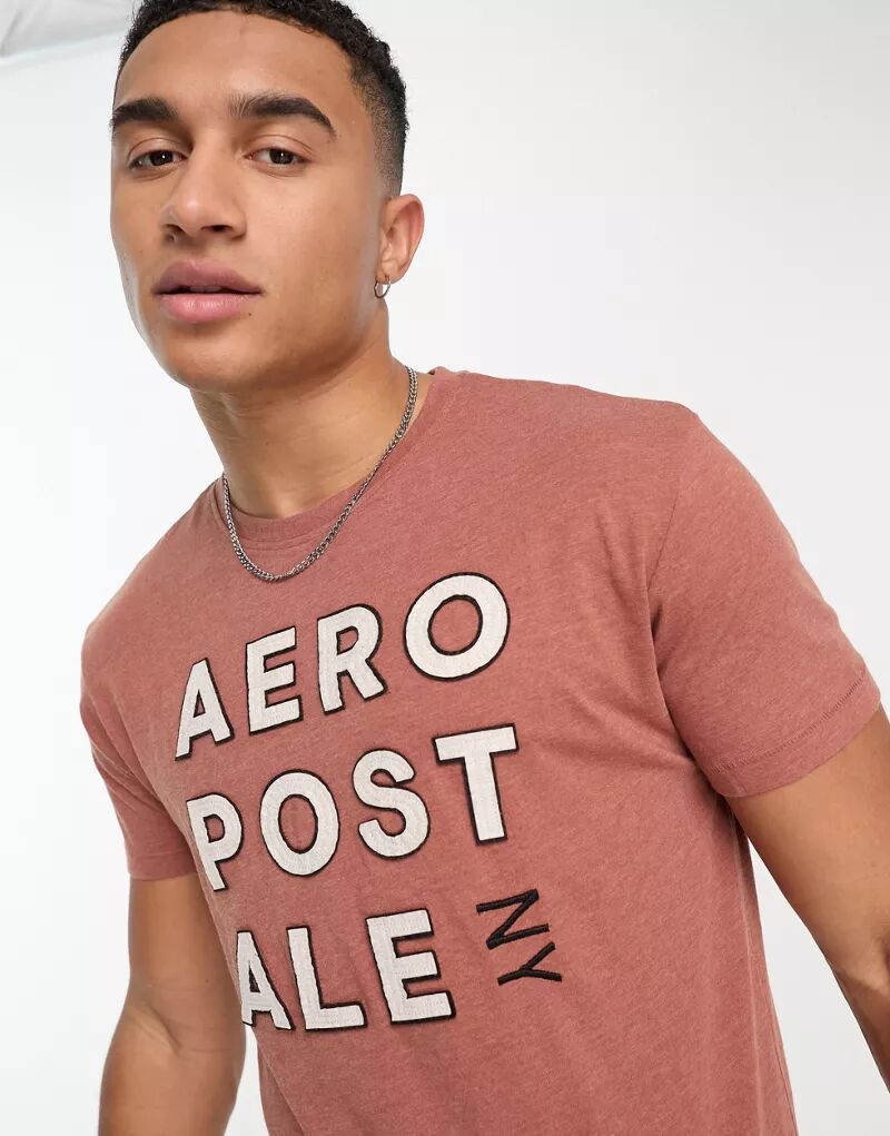 цена Ржаво-красная футболка Aeropostale