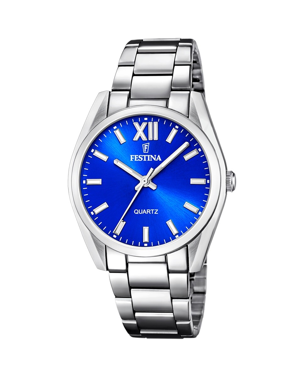 

F20622/E Женские часы Boyfriend Alegria из стали с синим циферблатом Festina, серебро
