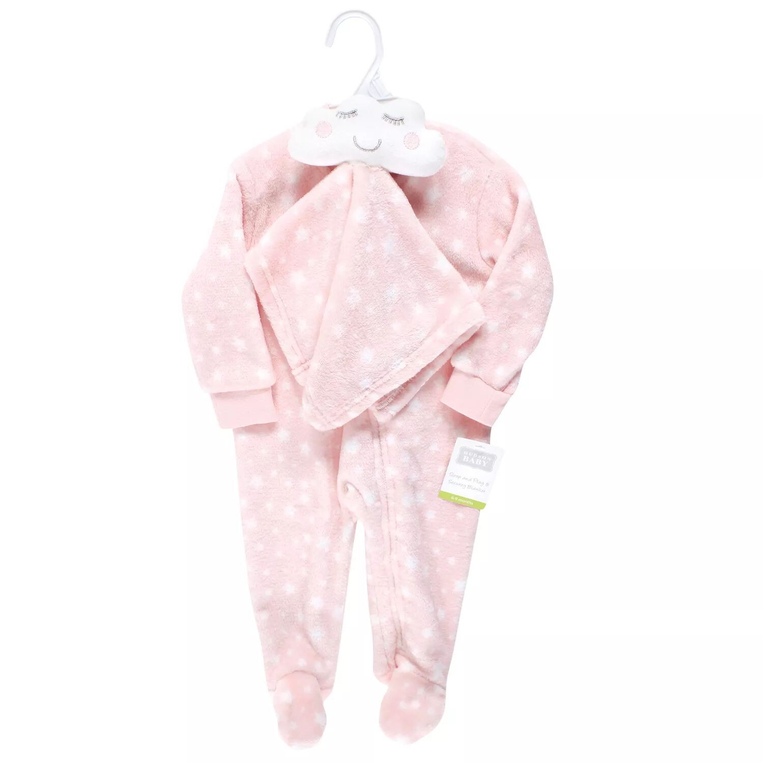 

Hudson Baby Infant Girl Фланелевая плюшевая игрушка для сна, игр и безопасности, облако для девочек Hudson Baby
