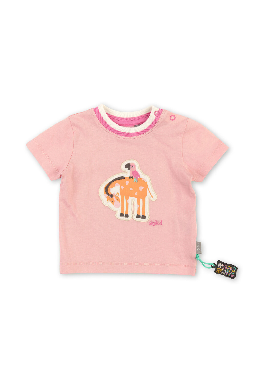 

Футболка Sigikid Happy Wildlife, цвет hellrosa