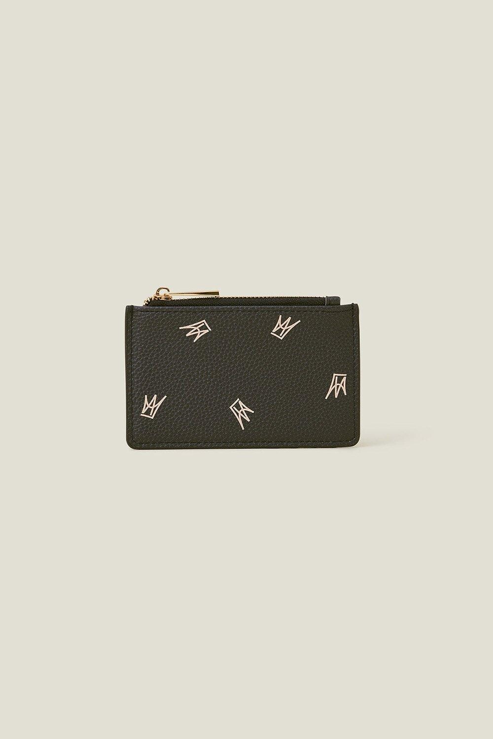 

Визитница с принтом «Корона» Accessorize, синий