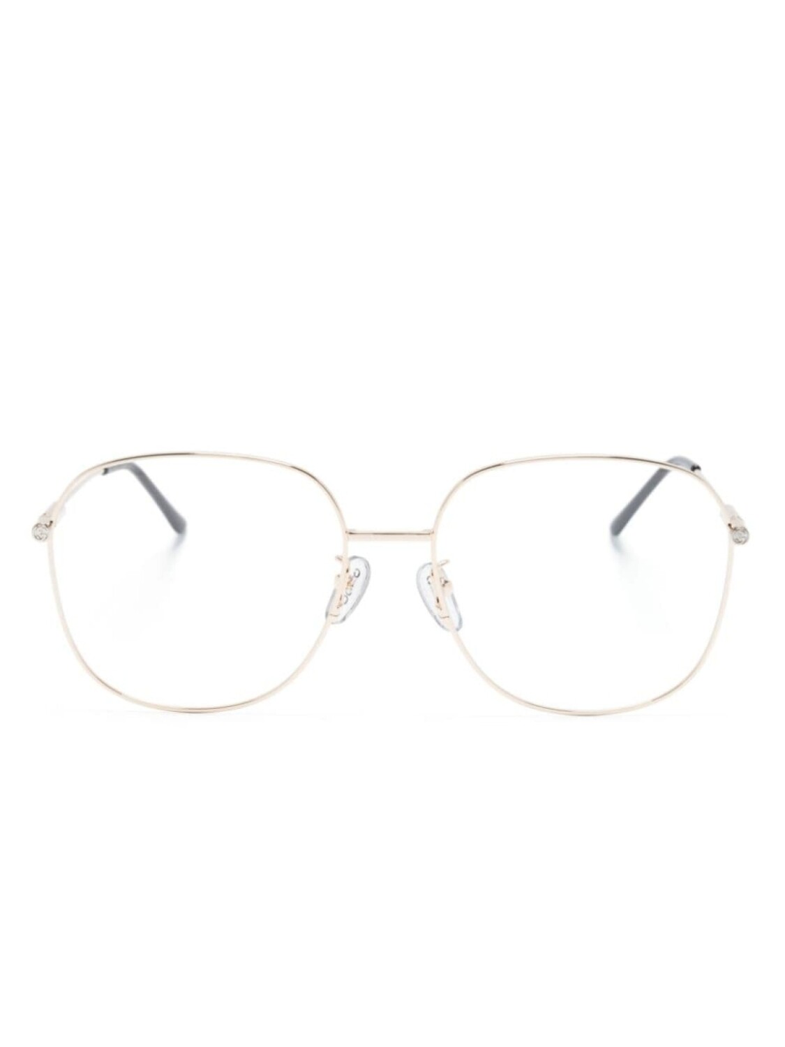 

Gucci Eyewear очки в квадратной оправе с логотипом Double G, золотистый