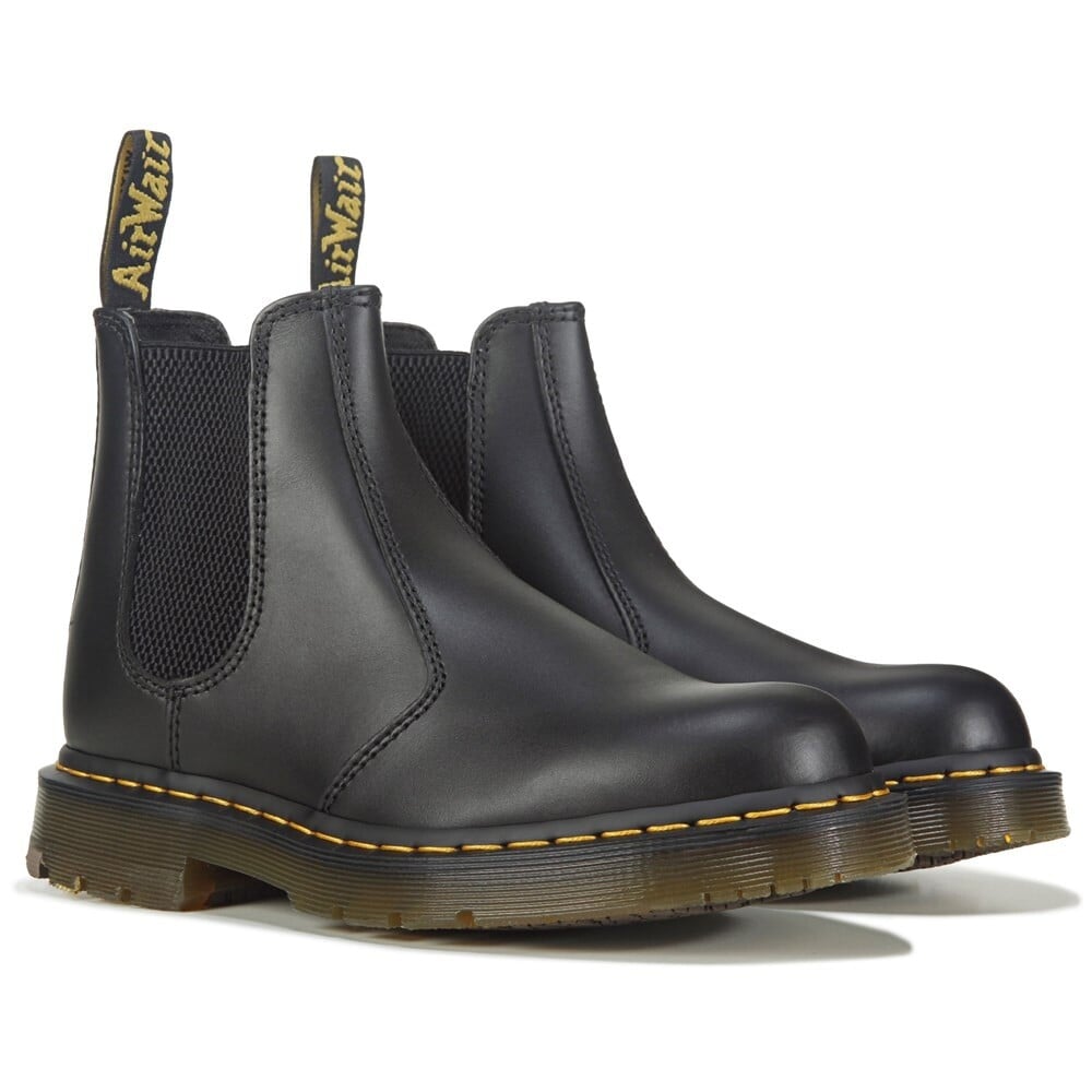 Нескользящие кожаные ботинки челси 2976 Dr. Martens, черный кожаные ботинки челси 2976 dr martens черный