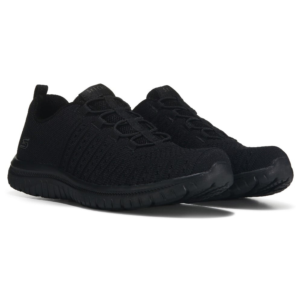 

Женские прогулочные туфли Virtue среднего/широкого размера Skechers, черный
