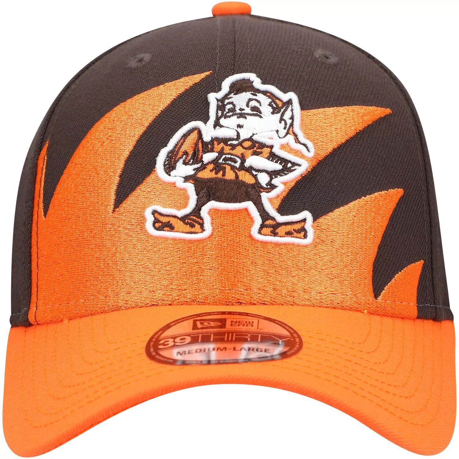 

Мужская кепка New Era коричнево-оранжевая Cleveland Browns Surge 39THIRTY Flex Hat