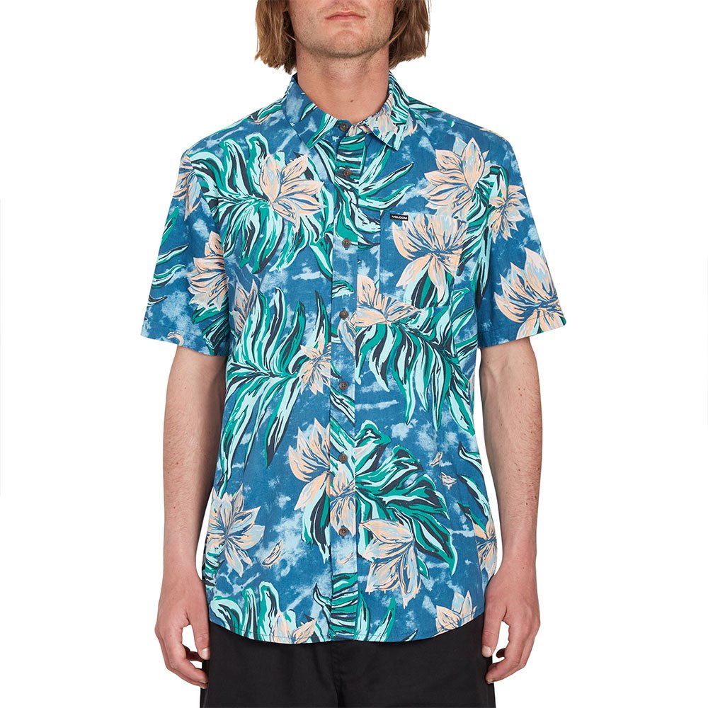 

Рубашка с коротким рукавом Volcom Marble Floral, синий