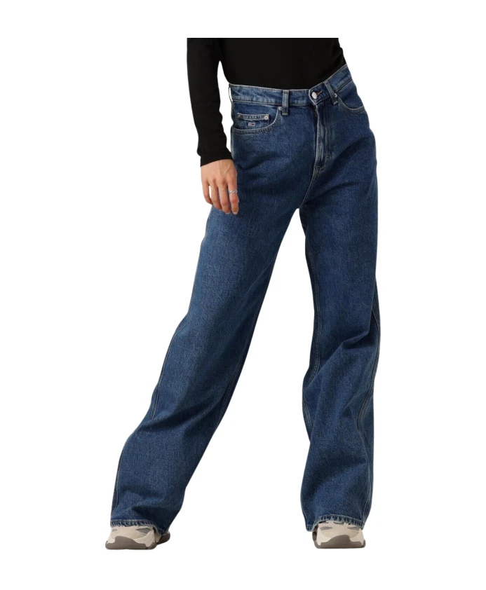 

Широкие джинсы с высокой талией Tommy Jeans, синий