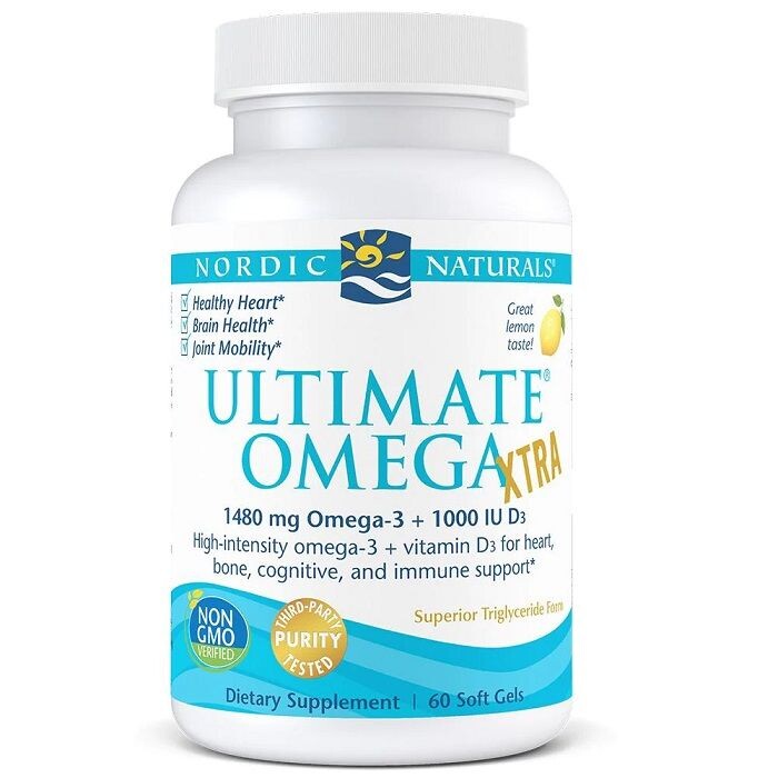 

Омега-3 жирные кислоты Nordic Naturals Ultimate Omega Xtra 1480 mg Lemon, 60 шт